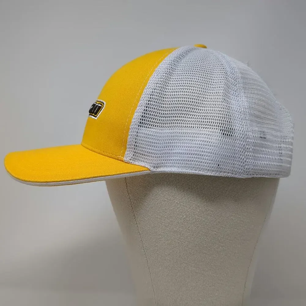 Colosseum Trucker Hat Yellow White One Size Rowan University Owls Mesh Snapback